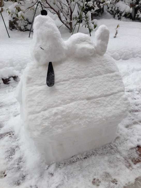 各种创意雪人造型